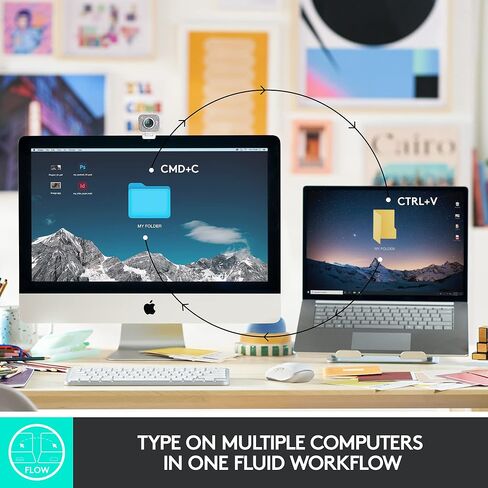 لوحة مفاتيح Logitech MX Keys Mini Minimalist اللاسلكية المضيئة، مدمجة، بلوتوث، إضاءة خلفية، USB-C، متوافقة مع Apple macOS، iOS، Windows، Linux، Android، هيكل معدني - جرافيت (متجدد) in Saudi Arabia