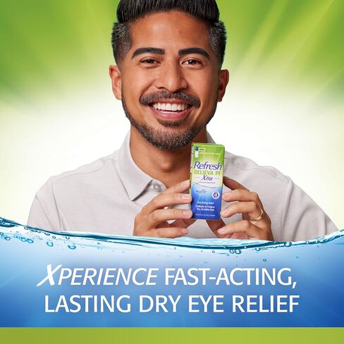 Refresh RELIEVA Xtra Preservative-Free Tears Lubricant Eye Drops, 0.33 fl oz (10 mL) in Saudi Arabia