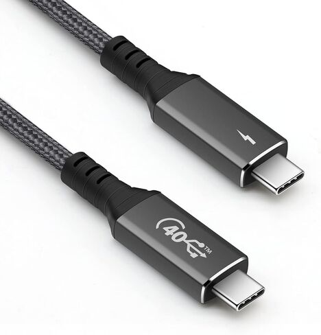 كابل NAMCIM Thunderbolt 4 (1.64 قدم)، كابل USB4 يدعم الشحن السريع 120 وات/نقل بيانات 40 جيجابت في الثانية/شاشة 8K، كابل USB C إلى USB C، معتمد من Intel Thunderbolt لأجهزة MacBooks من النوع C، iPad Pro، Hub، Dock in Kuwait