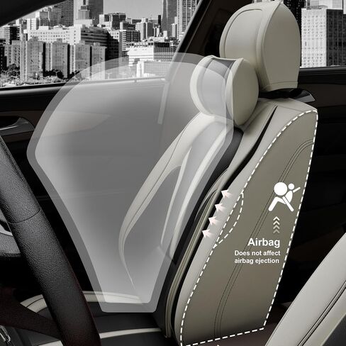 ASLONG 5PCS Angel Wings Front and Back Car Seat Covers Auto Interior Accessories with Water Proof Nappa Leather for Cars SUV Pick-up Truck Universal Comfortable and Breathable (Full Set, Martha Red) in Saudi Arabia