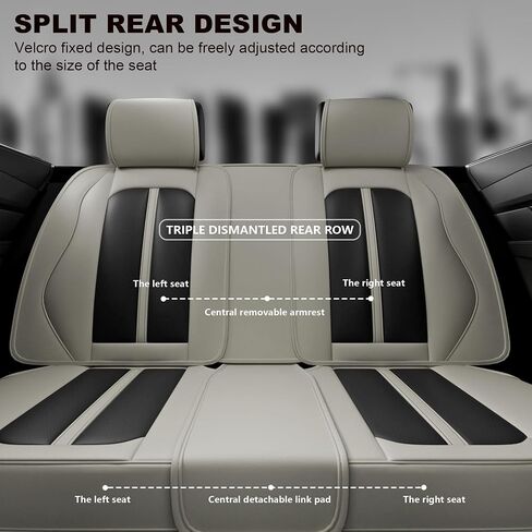 ASLONG 5PCS Angel Wings Front and Back Car Seat Covers Auto Interior Accessories with Water Proof Nappa Leather for Cars SUV Pick-up Truck Universal Comfortable and Breathable (Full Set, Martha Red) in Saudi Arabia