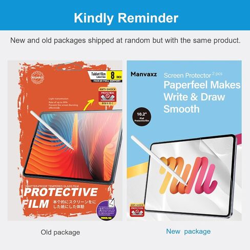 2 Pcs iPad 9th/8th/7th Generation Paperfeel Screen Protector | iPad 10.2 Screen Protector for Drawing Sketching like on Paper | Anti Fingerprint and No Glare Matte PET Film in Saudi Arabia