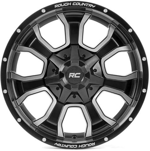 Rough Country 93 Series Matte Black Wheel | 20x9 | 6x5.5/6x135 | +0mm - 93209012 in Kuwait