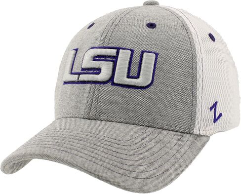 Zephyr Men's Standard NCAA Officially Licensed Hat Fitted Chaser Typhoon, Gray, Medium in Saudi Arabia