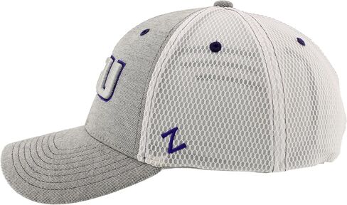 Zephyr Men's Standard NCAA Officially Licensed Hat Fitted Chaser Typhoon, Gray, Medium in Saudi Arabia