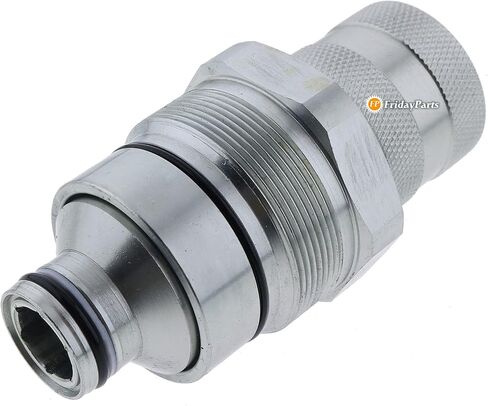 FridayParts Hydraulic Flat Face Quick Connect Coupler AT406475 Compatible for John Deere Skid Steer Loader 318E 319E 320E 323E 326E 328E 329E 332E 333E Replacement in Saudi Arabia