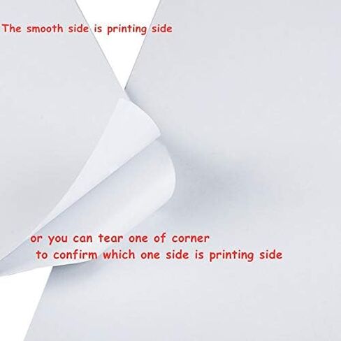 ورق صور لاصق غير لامع ذاتي اللصق من Uinkit 100 ورقة مقاس 8.5x11، 6.8Mil 128gsm للطابعات النافثة للحبر in Kuwait
