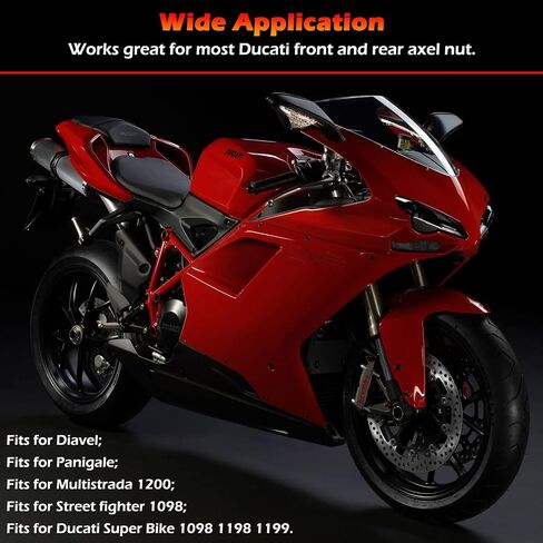 أداة مقبس صامولة المحور الأمامي الخلفي من Bonbo للدراجات النارية Ducati ATVs Super Bike 1098 1198 1199 Panigale Multistrada Diavel (30 مم + 55 مم) in Saudi Arabia