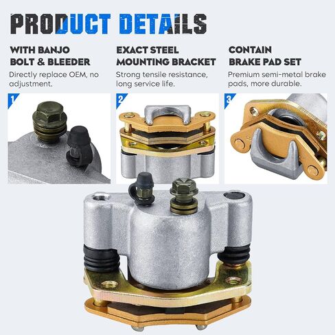 الفرجار ومنصات الفرامل الخلفية لـ Polaris Hawkeye 2x4 2007-2011 ، Predator 500 2003-2007 ، Outlaw 450 500 525 2006-2010 ، Sportsman 300 400 HO 08-10 ، 1911539 ، 1911169 ، 1910689 ATV-1 PCS-1 PCS in Saudi Arabia