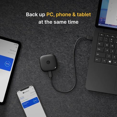 Synology BeeDrive 4TB │ النسخ الاحتياطي لملفات Windows وصور iOS/Android في نفس الوقت │ نقل الملفات من الهاتف الذكي إلى الكمبيوتر الشخصي عبر شبكة Wi-Fi in Kuwait