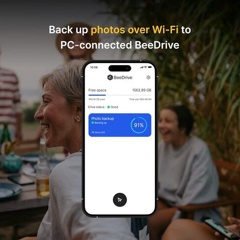 Synology BeeDrive 4TB │ النسخ الاحتياطي لملفات Windows وصور iOS/Android في نفس الوقت │ نقل الملفات من الهاتف الذكي إلى الكمبيوتر الشخصي عبر شبكة Wi-Fi in Kuwait