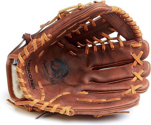 قفاز Nokona W-1150M للبيسبول والكرة اللينة مصنوع يدويًا من الجوز - شبكة معدلة لمواقع الملعب، قفاز للبالغين 11.5 بوصة، صنع في الولايات المتحدة الأمريكية in Kuwait