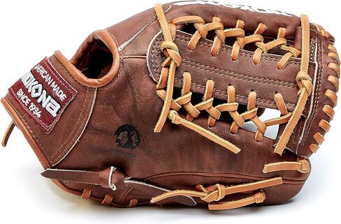 قفاز Nokona W-1150M للبيسبول والكرة اللينة مصنوع يدويًا من الجوز - شبكة معدلة لمواقع الملعب، قفاز للبالغين 11.5 بوصة، صنع في الولايات المتحدة الأمريكية in Kuwait