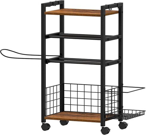 Snughome Dumbbell Rack, Weight Rack for Dumbbells, Home Gym Storage Rack for Kettlebells, Workout Equipment, Foam Roller and Yoga Mat Storage Rack, All in One Dumbbell Rack with Wheels and Hooks in Kuwait