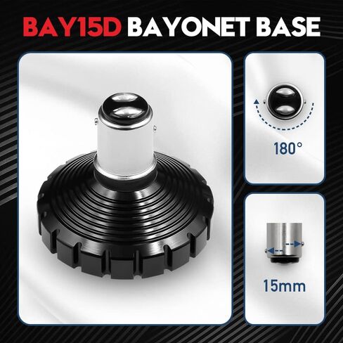 طقم لمبة إضاءة LED vehiCode 1157 Harley - كهرماني أبيض مزدوج اللون 2357 2057 7528 BAY15D للدراجات النارية Harley Davidson Front Running Driving Turn Signal Blinker Lamp Bullet Light (عبوتان) in Kuwait