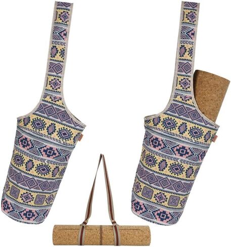 Yoga Mat Bag, Long Tote with Pockets Cute Yoga Mat Holder with Bonus Yoga Mat Strap, Stylish and Practical Yoga Mat Bags and Carriers for Women in Kuwait