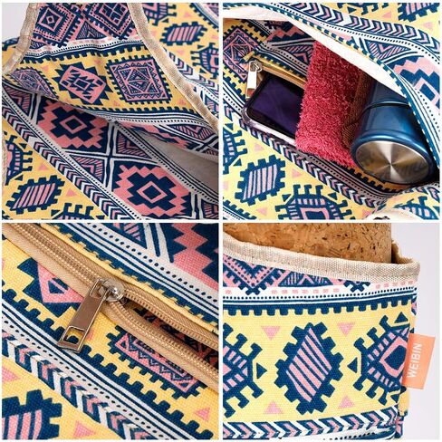 Yoga Mat Bag, Long Tote with Pockets Cute Yoga Mat Holder with Bonus Yoga Mat Strap, Stylish and Practical Yoga Mat Bags and Carriers for Women in Kuwait