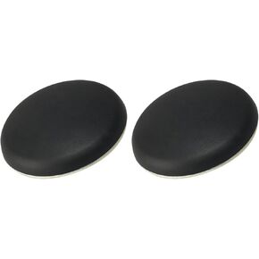 METALLIXITY Door Stopper Wall Protector(40mm/1.57") 2Pcs, Rubber Adhesive Door Handle Stopper - for Door Knob Wall Protectors, Black