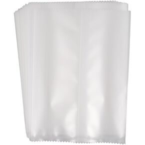 100 PCS 3-9/10 × 5-3/10 بوصة أكياس ملفات تعريف الارتباط غير اللامعة لتقديم الهدايا ، وأكياس الختم الحرارية لملفات تعريف الارتباط ، وأكياس بلاستيكية صافية ، وحافة الموجة