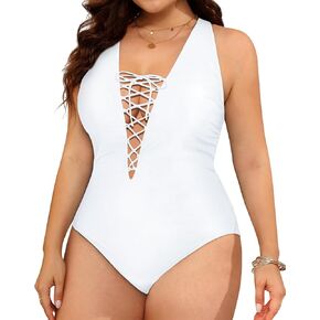 Daci ملابس سباحة قطعة واحدة مقاس كبير للنساء ملابس سباحة مثيرة من الدانتيل in Kuwait