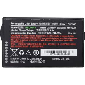 بطارية HBLDT40 لـ UROVO DT40 DT40SE PDA PDA BARKINER SCANNER مع سعة 3.85 فولت 4500 مللي أمبير في الساعة/17.325WH إصدار بطارية LI-ion جديدة