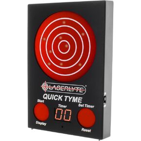 LaserLyte Quick Tyme Laser Trainer Target with Point of Impact Display and Timed Games for Reactive Laser Shooting and Dry Fire Practice