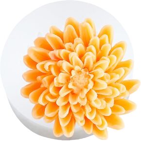 شمعة chrysanthemum chrysanthemum شمعة شمعة السيليكون القالب راتنجات الكريسانثيموم الصب العفن للشمعة تزيين العفن شموع صنع العفن الغجر شمعة الغجر الطين الطين