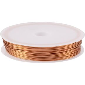 Cheriswelry 21 Gauge 0.7mm Craft Wire ناعمة جولة النحاس سلك الديكور الخام سلك مشوهة مقاوم ل DIY قلادة سوار حلق المجوهر