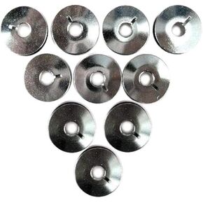 Cutex 10 Metal Bobbins #10079 لـ PFAFF 145 ، 146 ، 191 ، 242 ، 445 Machines