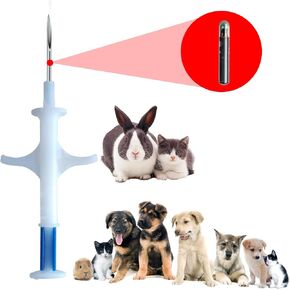 ISO animal microchip id للكلاب والقطط 60 حزمة 1.25 × 7 مم مستجيب قابل للحقن 134.2 كيلو هرتز مع 15 رقم معرف فريد