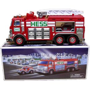 Hess 2005 Emergency Truck with Rescue Vehicle by Amerada Hess Red