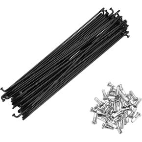 Bike Spokes 14G Mountain Bike Spokes Steel Black 36Pcs