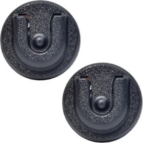 2PCS Universal Ham CB Radio Microphone Hanger, Mobile Radio Speaker Mic Mount Holder Hang Up Clip with Adhesive Back