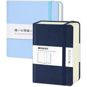 Mifuner Small Square 5x5 104 sheets 80gsm blue & 3.5x5.5 200 Sheets 105gsm Deep Blue
