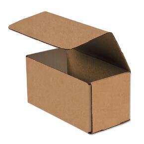 Aviditi Brown Kraft Corrugated Cardboard Mailing Boxes, 8 x 4 x 4 Inches, Pack of 50, Crush-Proof, for Shipping, Mailing and Storing
