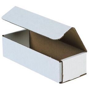Box USA BM1664 Ambled Amailers ، 16 "× 6" × 4 "، أبيض (حزمة 50)