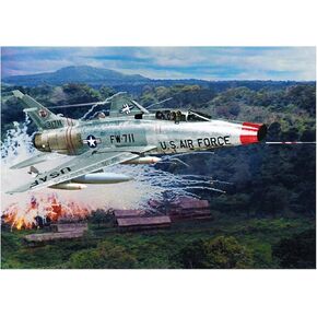 Atlantis Toy & Hobby F-100C Super Saber 1/70 Scal Scal Plastic Model Kit