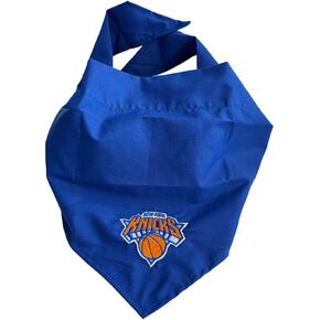 Knicks Pet Bandana Bandana - الحجم: كبير: ما يصل إلى 30 " - مرخص رسميًا