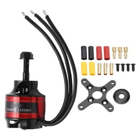 Shaft Brushless Motor,QAA2814 1250KV 700W 14 Poles Brushless Motor High Performance for RC Fixed Wing Airplane Model(CW),Model Aircraft Accessories