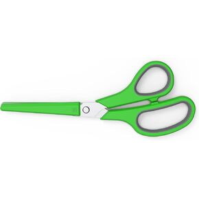 SO300 Safety Scissors, Ambidextrous, Large Finger Holes, Soft Grip Maximizes Comfort, Blunted Tip, Guarded 3.5" Stainless Steel Safety Blades Minimizes Puncture Risk, Safe Enough For A Kid