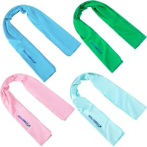 4 Pack Microfiber Gym Towels Set for Sports Fitness, Yoga, Workout, Exercise, Tennis, Super Soft and Quick-Drying Towels for Men Women (40inch X 12inch)