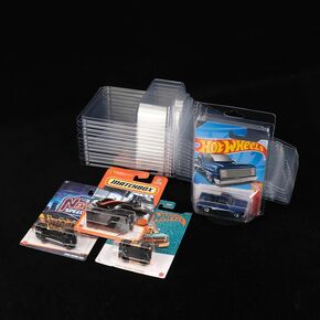 24 PCS Packs Packs متوافقة مع العجلات الساخنة طراز Clamshell Clamshell Cass Plastic Care Case Protection Case Clear Die Cast Car Cover