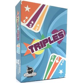Triples - The Ultimate in Card مطابقة المتعة للأطفال والمراهقين والبالغين. من السهل التعلم والمثالية لليالي اللعبة مع العائلة والأصدقاء. 2-10 لاعبين.