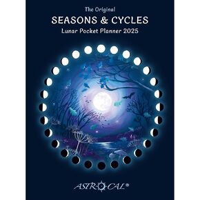 Astrocal Moon Calendar Lunar Pocket Planner 2025 USA