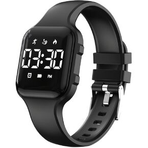 Kids Step Counter Watch, Digital Pedometer, Fitness Tracker Wristwatch, Waterproof Sport Watch, for Children Boys Girls Teens