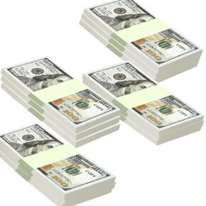 WOWOK 400 PCS قم بتشغيل المال للدفاع عن الأطفال ، لعبة التعلم التعليمية ، وتطوير مهارات الرياضيات المبكرة ، والتظاهر بالمال المثالي للفيلم ، ومقاطع الفيديو ، والموسيقى