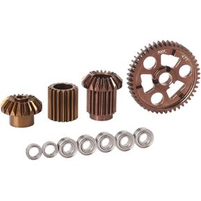 KYX RACING Aluminium Transmission GEAR SET EPTRODRESS APPRODESS for 1/10 RC Crawler Car Tamiya Hotshot II
