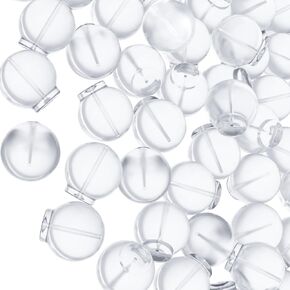 50 PCS سدادات أذن ناعمة مريحة ، ظهور أمان آمنة للقرط ، سدادات الأذن TPE مع ثقب لأقراط مسمار