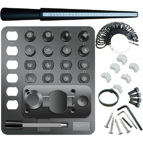 Smadou Ring Bender أداة لصنع المجوهرات - آلة الانحناء الدائرية المعدنية ، أداة تشكيل الحلقة اليدوية ل DIY والاستخدام المهني ، أداة تشكيل الدقة الدقيقة للمعادن الناعمة