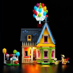 طقم LED LED لـ LEGO Disney و Pixar Up House 43217 مجموعة بناء ، مجموعة إضاءة إبداعية متوافقة مع LEGO 43217 (الأضواء فقط ، بدون مجموعة LEGO)